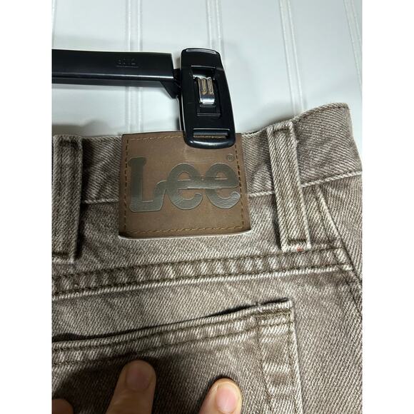 Lee Regular Fit Jeans Mens Size 36X29 Straight Distressed Denim Brown - Picture 4 of 6